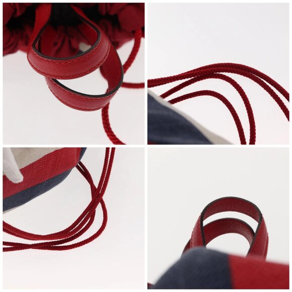 GUCCI Backpack Canvas Blue Red 473872 Auth BA7277 - Picture 15 of 16